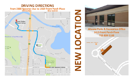 Altoona Parks Amp Recreation Office Is Now Open In River